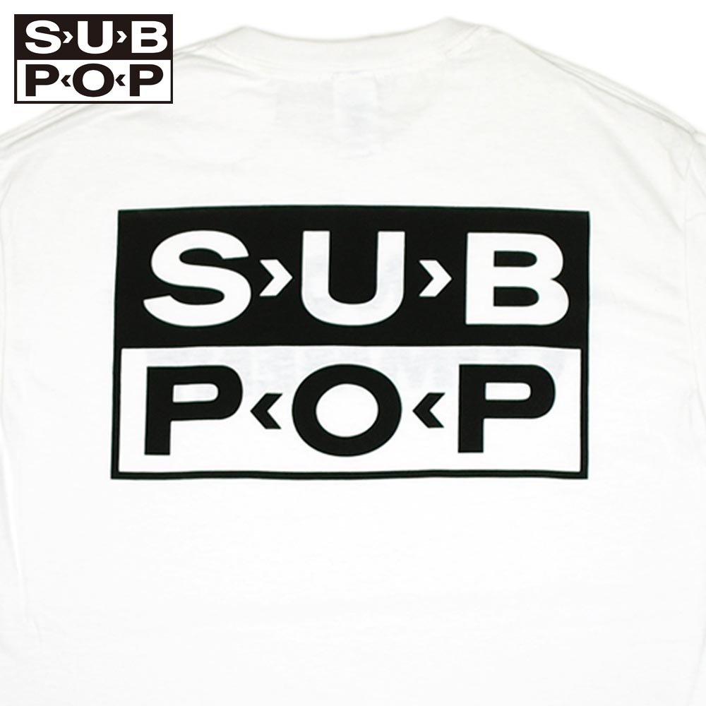 SUB POP ���֥ݥå� S/S PRINT TEE  LOSER / WHITE