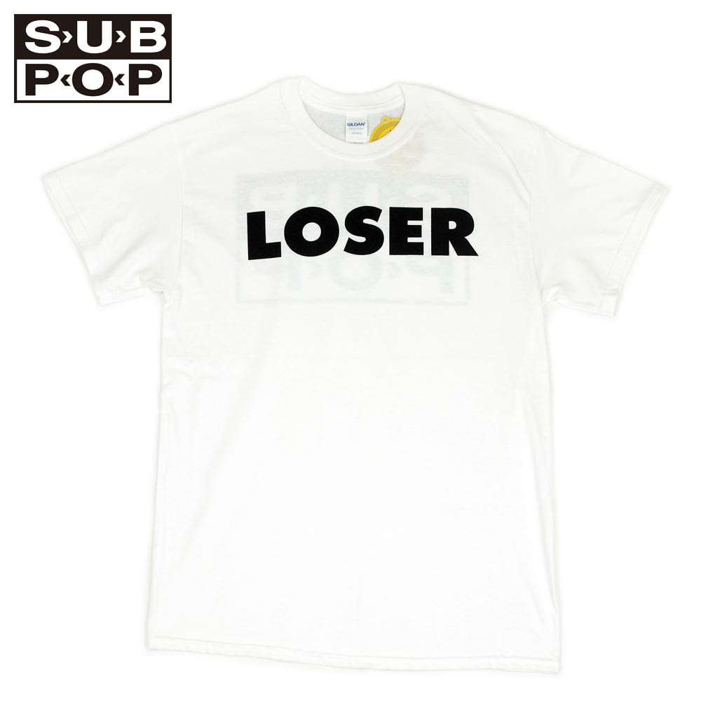 SUB POP ���֥ݥå� S/S PRINT TEE  LOSER / WHITE