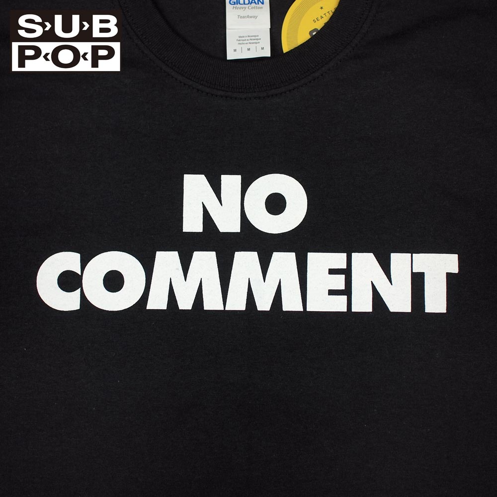 SUB POP ���֥ݥå� S/S PRINT TEE  NO COMMENT / BLACK