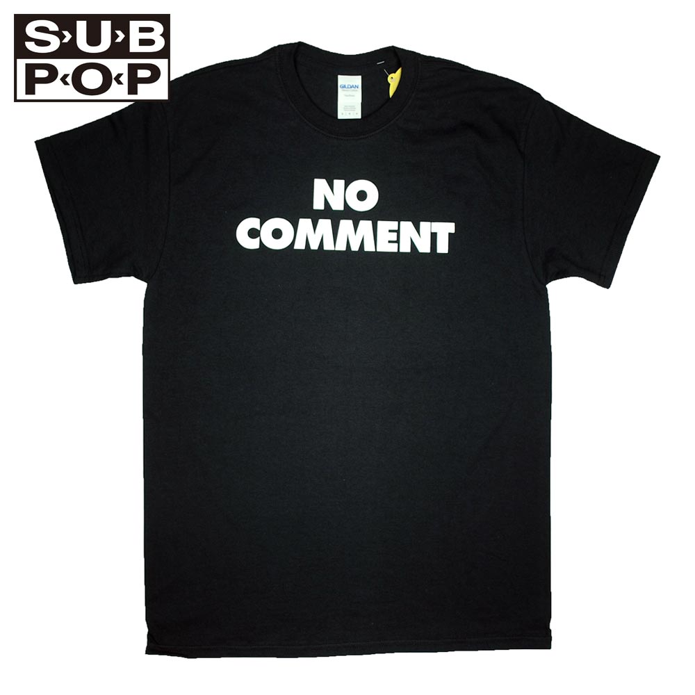 SUB POP ���֥ݥå� S/S PRINT TEE  NO COMMENT / BLACK