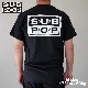 SUB POP ���֥ݥå� S/S PRINT TEE  NO COMMENT / BLACK