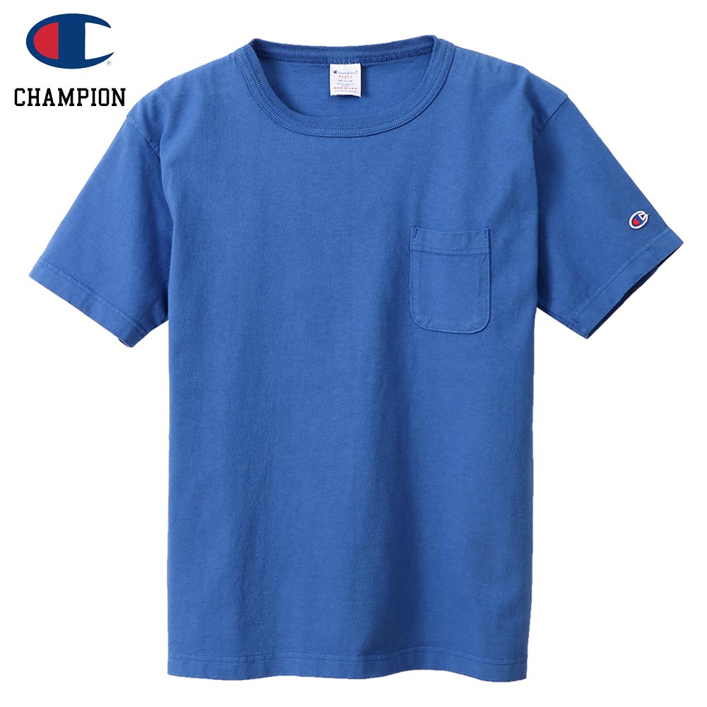 Champion �����ԥ��� T1011 POCKET-Tee MADE IN USA / M.BLUE