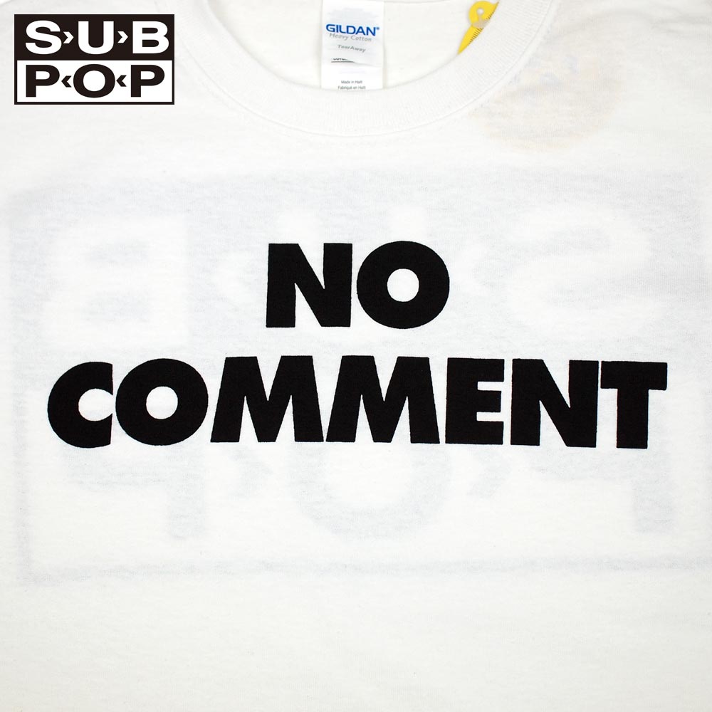 SUB POP ���֥ݥå� S/S PRINT TEE  NO COMMENT / WHITE