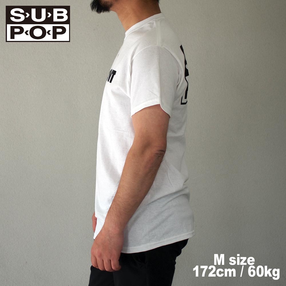 SUB POP ���֥ݥå� S/S PRINT TEE  NO COMMENT / WHITE
