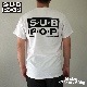 SUB POP ���֥ݥå� S/S PRINT TEE  NO COMMENT / WHITE