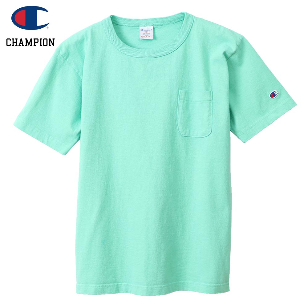 Champion �����ԥ��� T1011 POCKET-Tee MADE IN USA / M.GREEN