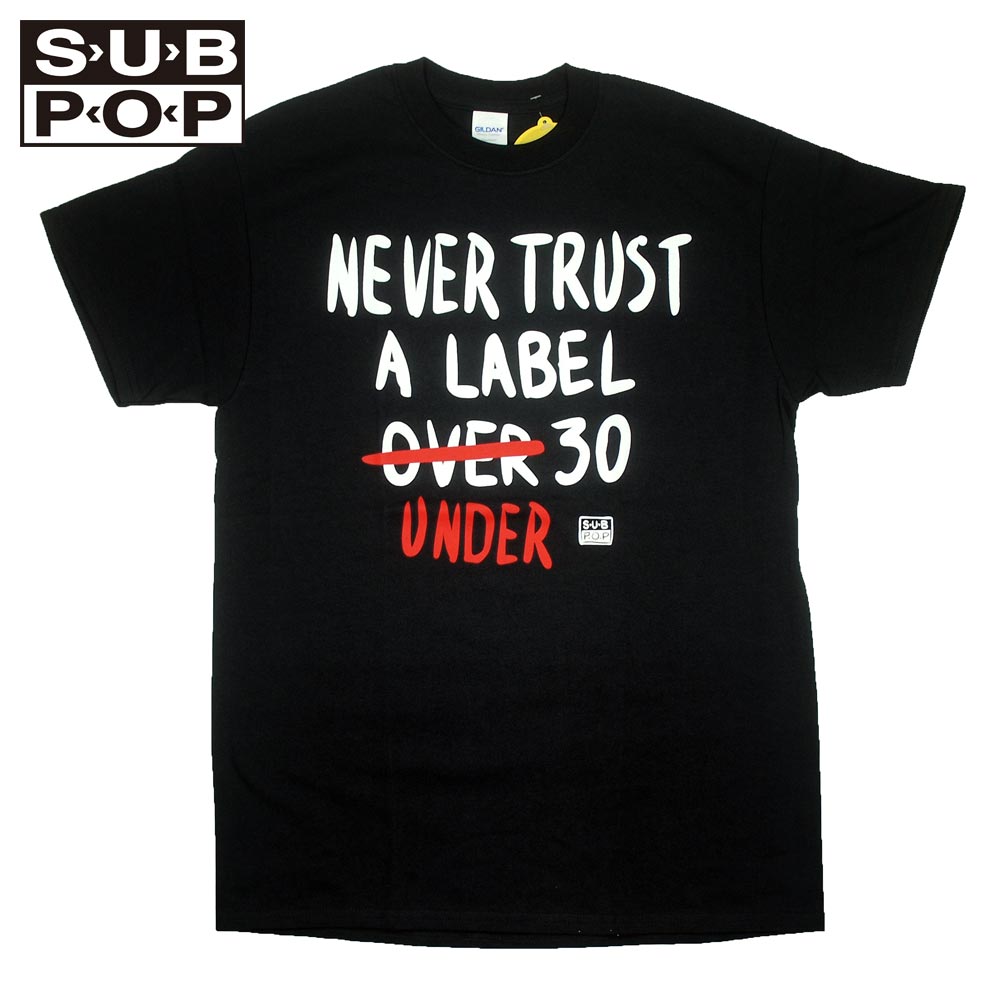 SUB POP ���֥ݥå� S/S PRINT TEE  NEVER TRUST / BLACK