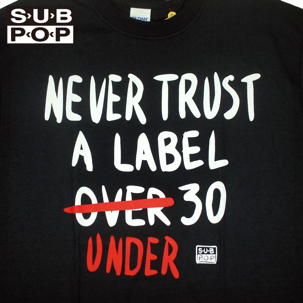 SUB POP ���֥ݥå� S/S PRINT TEE  NEVER TRUST / BLACK