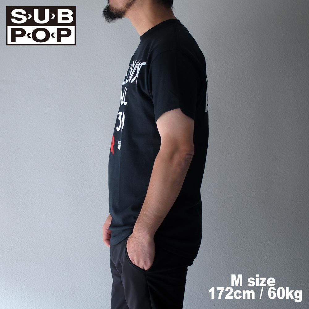 SUB POP ���֥ݥå� S/S PRINT TEE  NEVER TRUST / BLACK