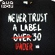 SUB POP ���֥ݥå� S/S PRINT TEE  NEVER TRUST / BLACK