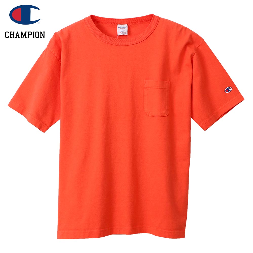 Champion �����ԥ��� T1011 POCKET-Tee MADE IN USA / ORANGE