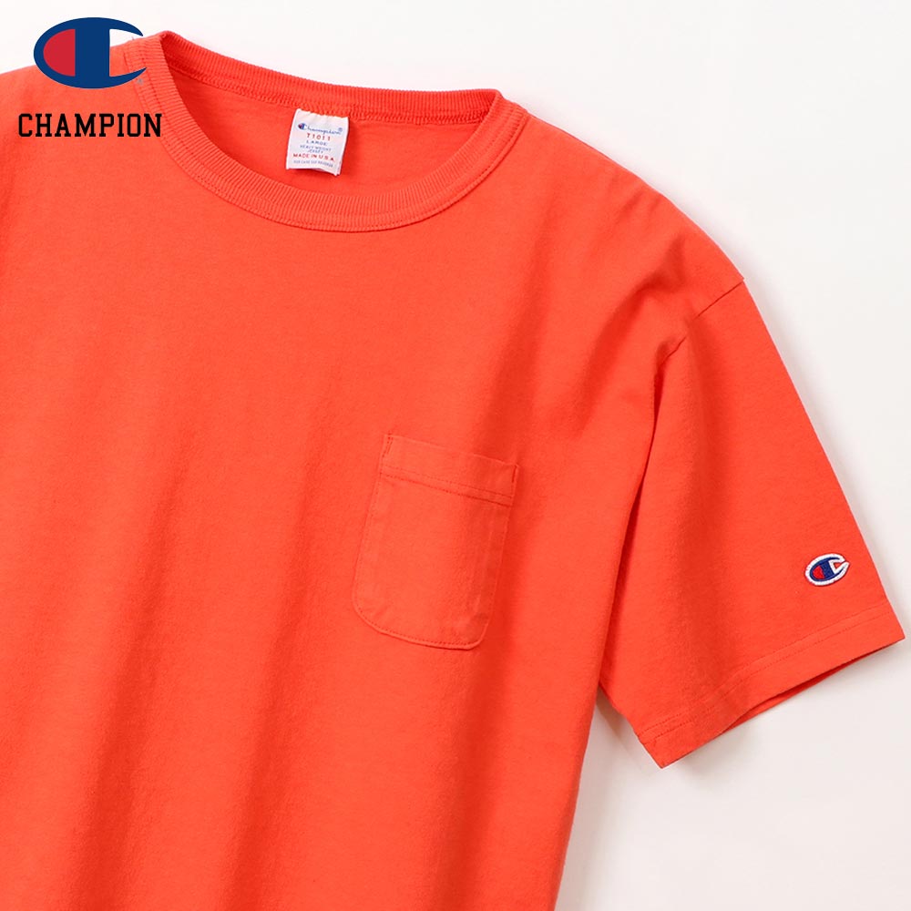 Champion �����ԥ��� T1011 POCKET-Tee MADE IN USA / ORANGE