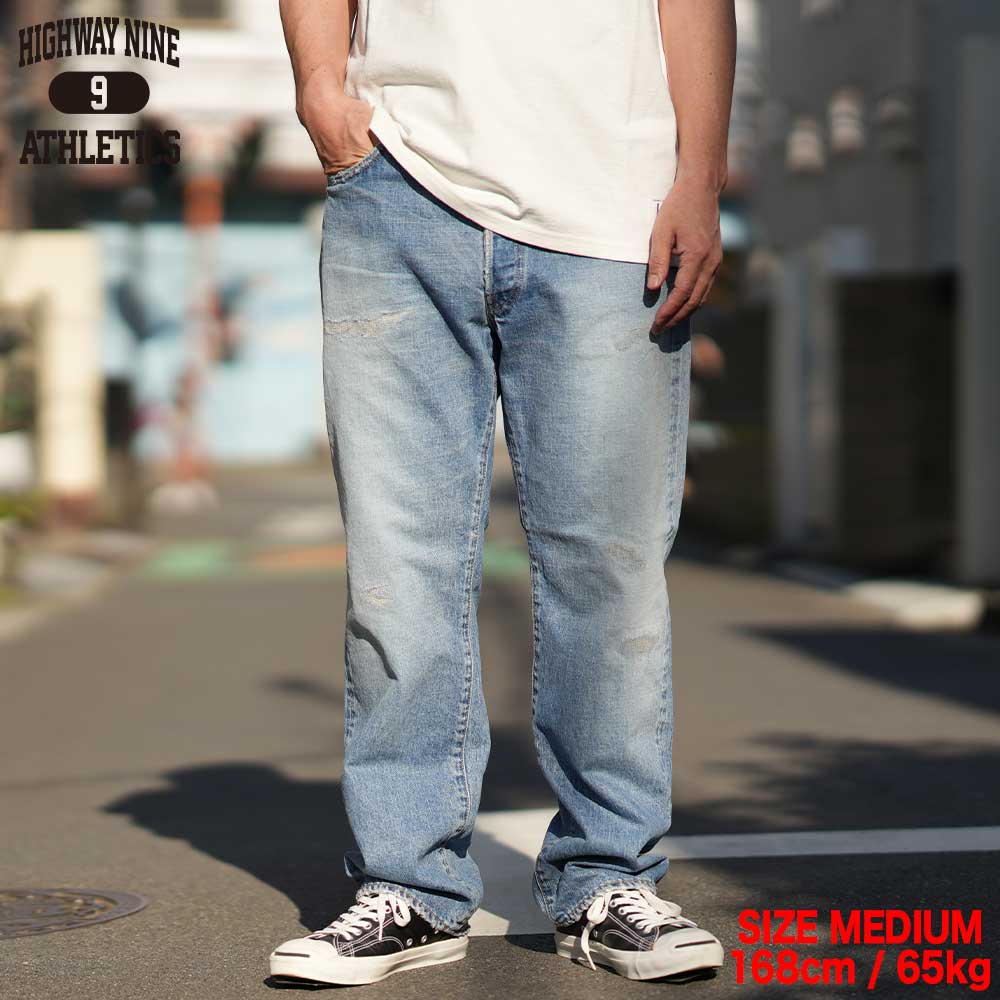 RED LINE 5POCKET LOOSE STRAIGHT HN010007 / REP3 / HIGHWAY NINE �ϥ��������ʥ���