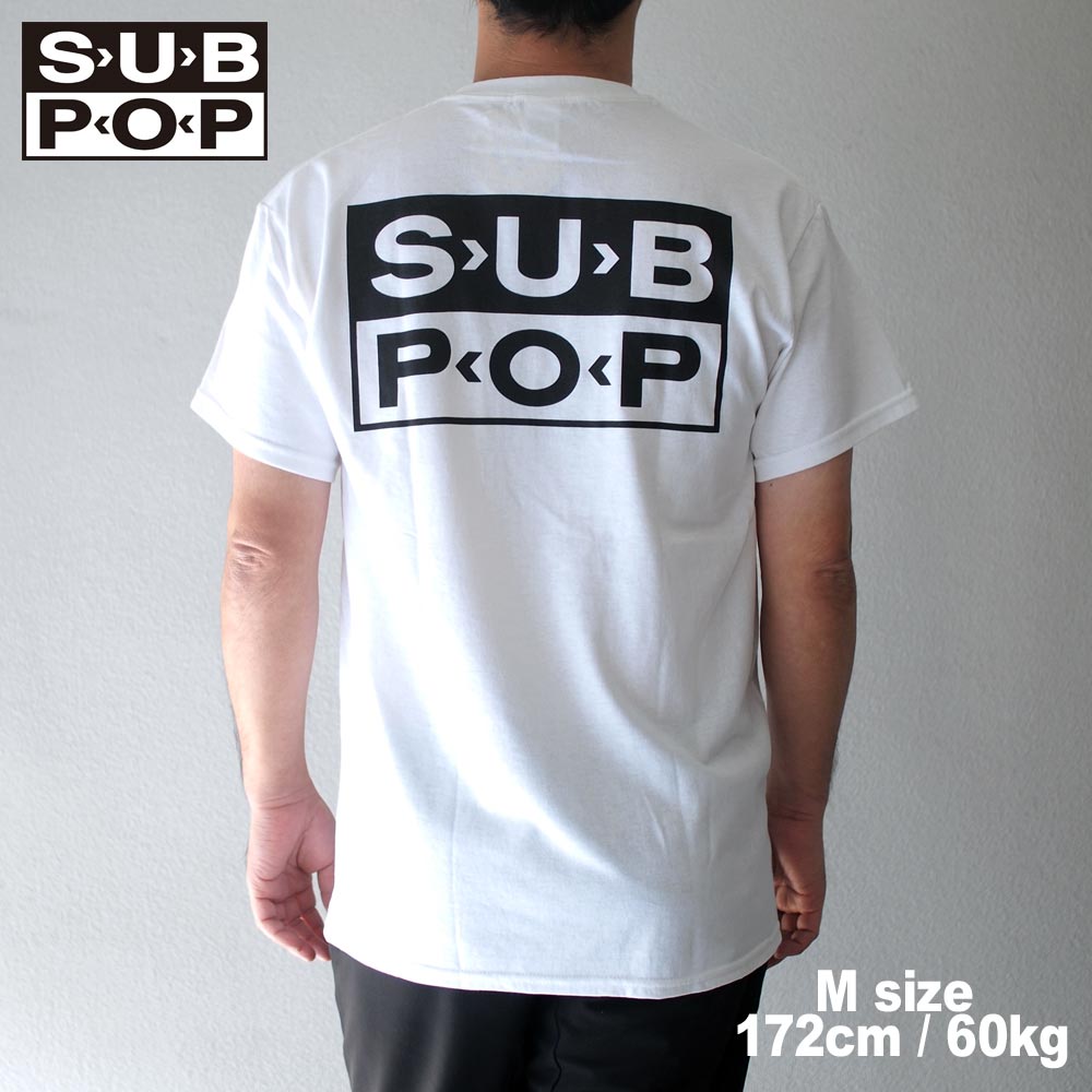 SUB POP ���֥ݥå� S/S PRINT TEE  SPF30 / WHITE
