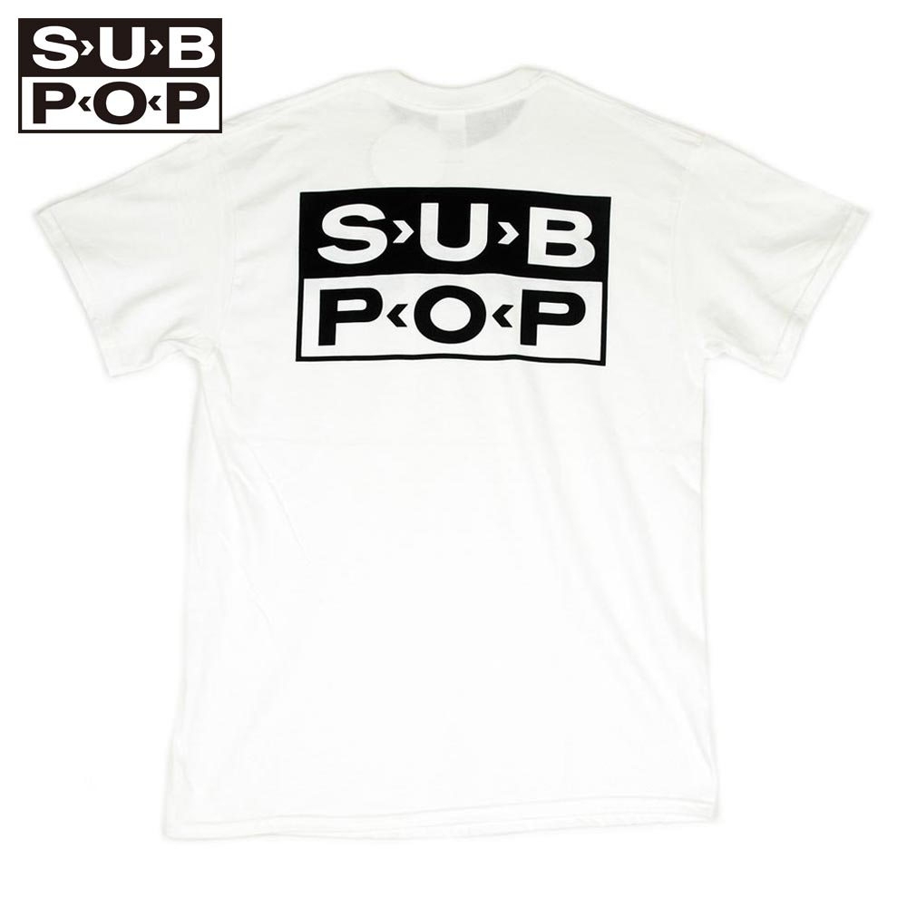 SUB POP ���֥ݥå� S/S PRINT TEE  SPF30 / WHITE