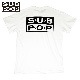 SUB POP ���֥ݥå� S/S PRINT TEE  SPF30 / WHITE