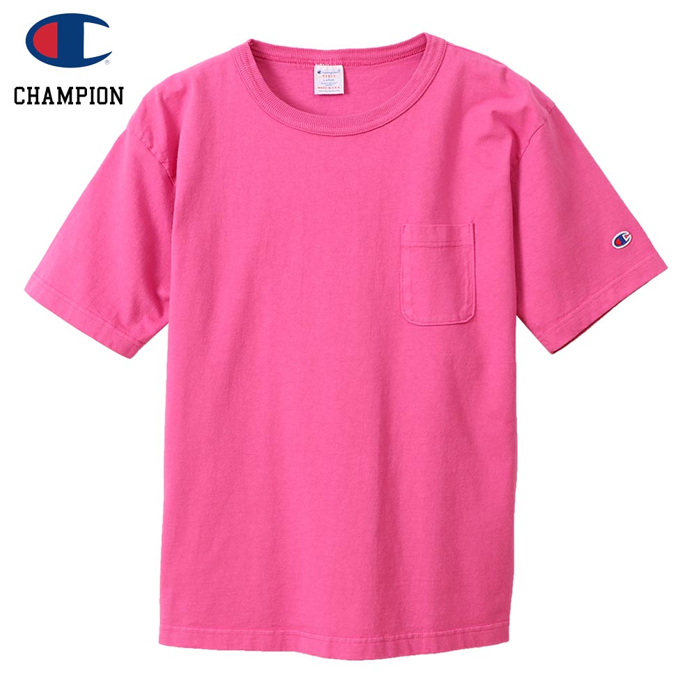 Champion �����ԥ��� T1011 POCKET-Tee MADE IN USA / D.PINK