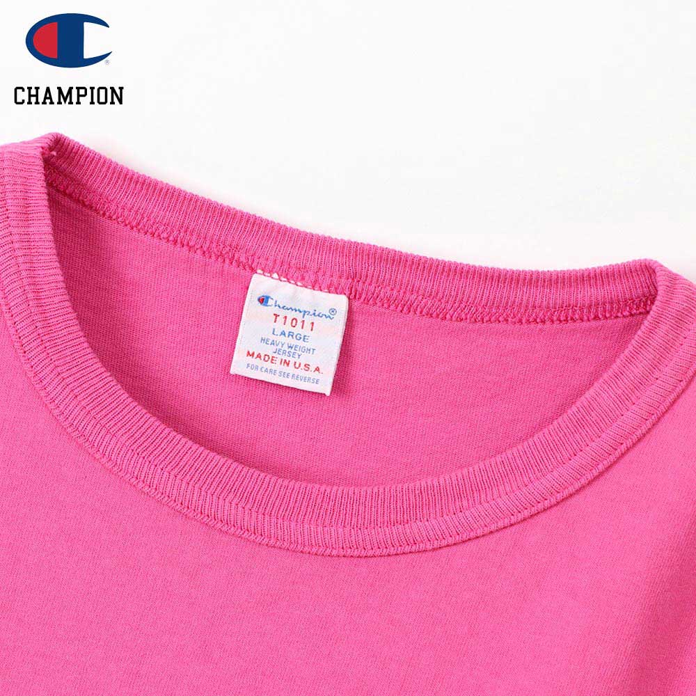 Champion �����ԥ��� T1011 POCKET-Tee MADE IN USA / D.PINK