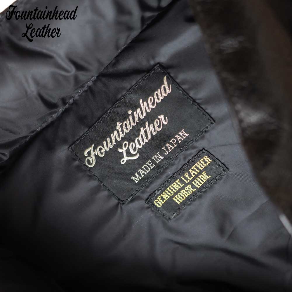 2025AWͽ���� / ETA (34-42) / BLACK  / FOUNTAINHEAD LEATHER �ե�����ƥ�إåɥ쥶��