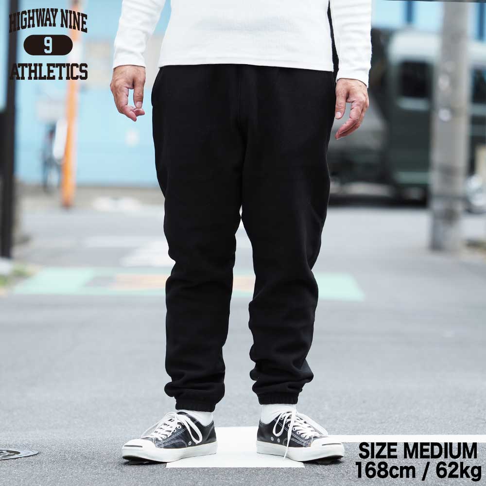 12.5oz ΢���� SWEAT PANTS / BLACK / HIGHWAY NINE �ϥ��������ʥ���