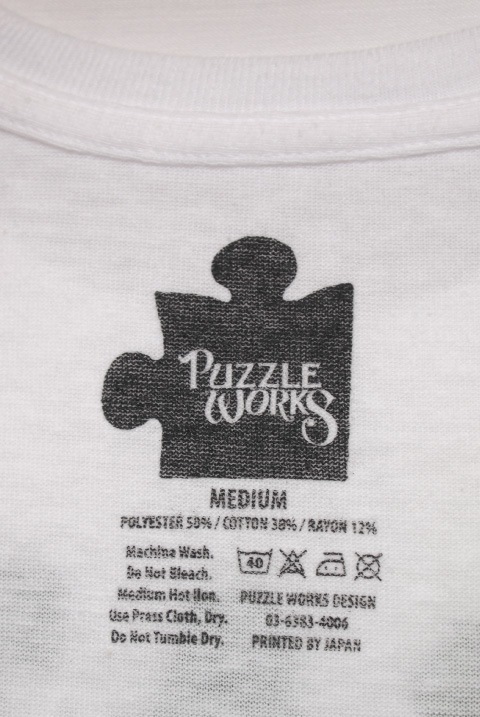 PUZZLE WORKS (�ѥ�������)��Brooklyn T-shirts �֥�å����ԥ���� ��WHITE)