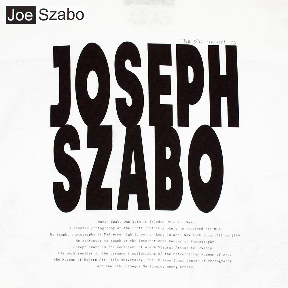JOSEPH SZABO ���祼�ա��������� PHOTO PRINT S/S PTINT-T����� / WHITE