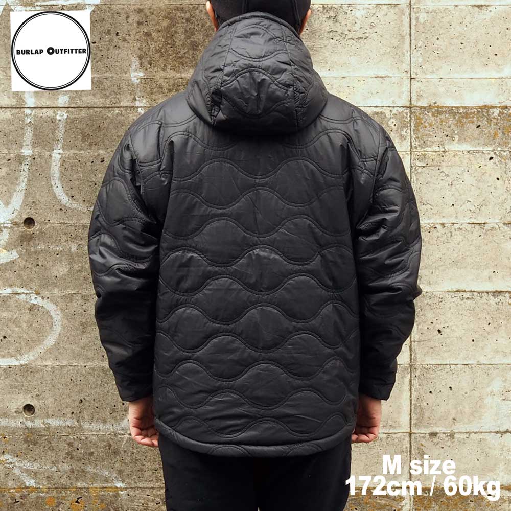 REVERSIBLE PRIMLAOFT HOODIE / BLACK/CHARCOAL / Burlap Outfitter �С���åץ����ȥե��å���