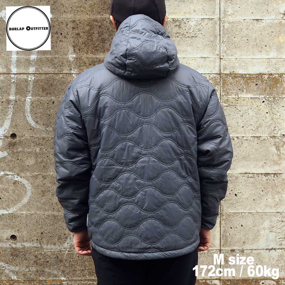 REVERSIBLE PRIMLAOFT HOODIE / BLACK/CHARCOAL / Burlap Outfitter �С���åץ����ȥե��å���