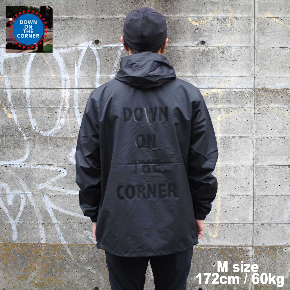 DOWN ON THE CORNER �����󥪥󥶥����ʡ� WATER PROOF ANORAK / BLACK