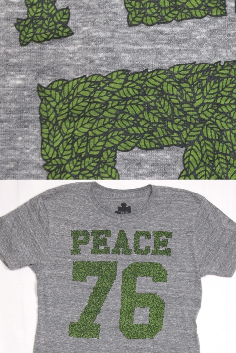 PUZZLE WORKS (�ѥ�������)��76 PEACE T-shirts 76 �ԡ����ԥ���� ����GRAY)