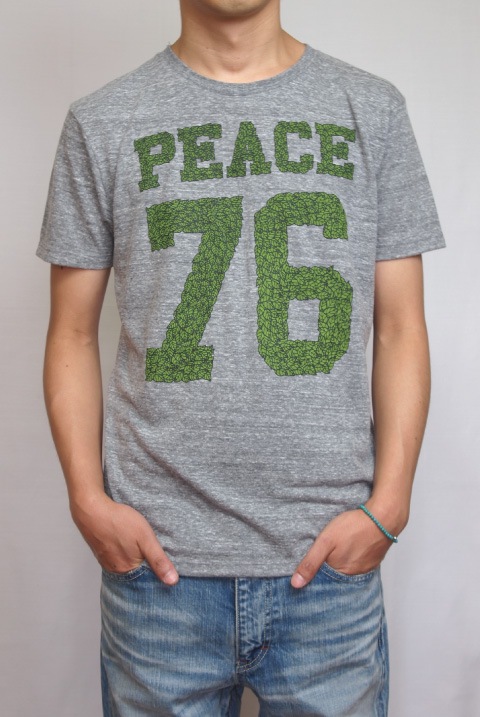 PUZZLE WORKS (�ѥ�������)��76 PEACE T-shirts 76 �ԡ����ԥ���� ����GRAY)