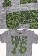 PUZZLE WORKS (�ѥ�������)��76 PEACE T-shirts 76 �ԡ����ԥ���� ����GRAY)