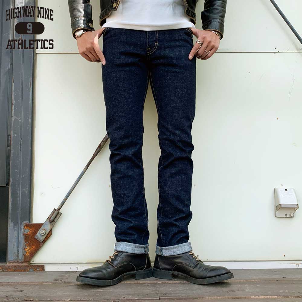STRETCH RED LINE STRAIGHT / INDIGO / HIGHWAY NINE ϥʥ