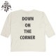 3/4 COTTON HEMP TEE SZ "GRATE SKODEAD" / WHITE / DOWN ON THE CORNER  �����󥪥󥶥����ʡ�
