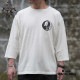 3/4 COTTON HEMP TEE SZ "GRATE SKODEAD" / WHITE / DOWN ON THE CORNER  �����󥪥󥶥����ʡ�