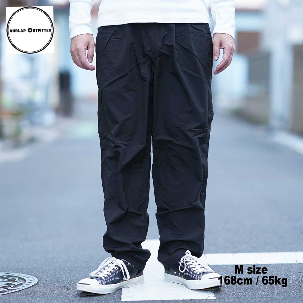 TRACK PANTS / BLACK / Burlap Outfitter �С���åץ����ȥե��å���