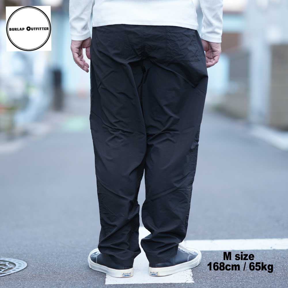 TRACK PANTS / BLACK / Burlap Outfitter �С���åץ����ȥե��å���