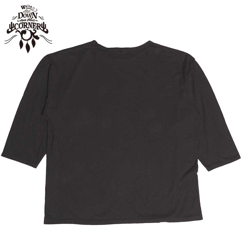 3/4 COTTON HEMP TEE SZ "MAD HOUSE" / CHARCOAL / DOWN ON THE CORNER  �����󥪥󥶥����ʡ�