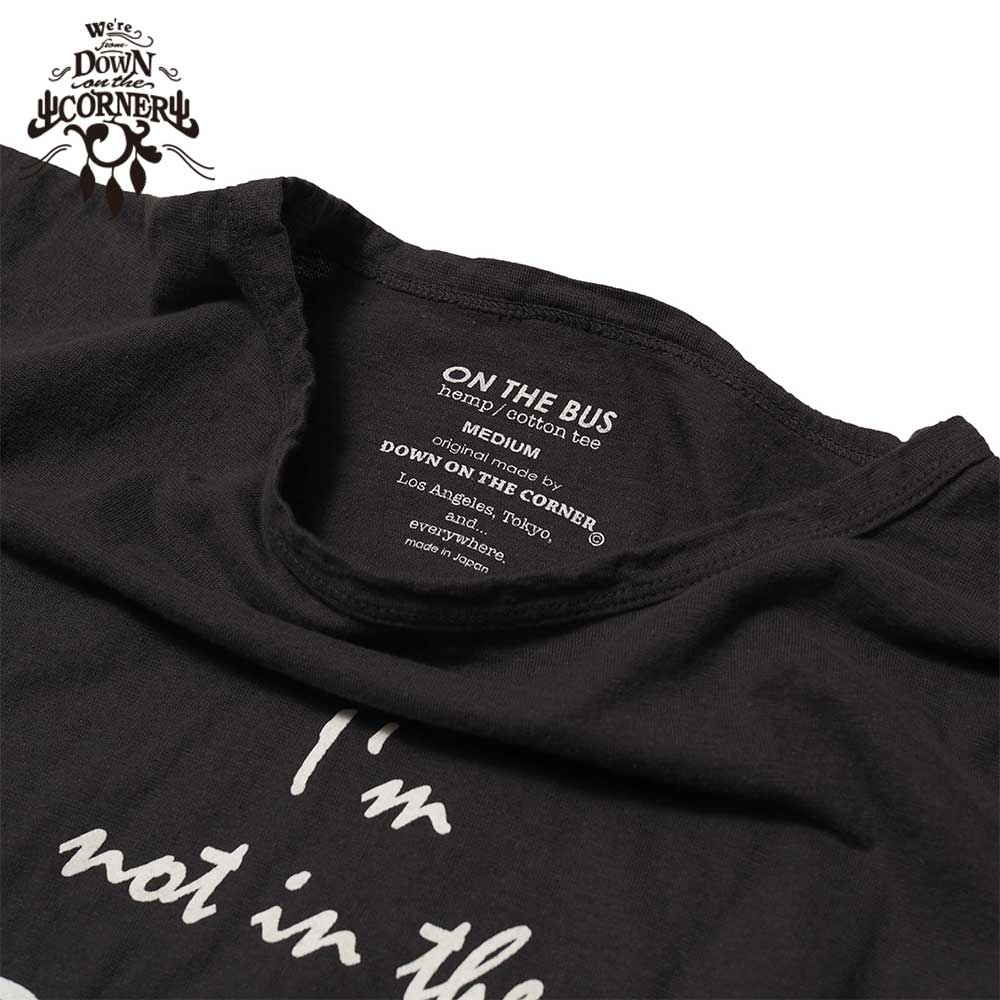 3/4 COTTON HEMP TEE SZ "MAD HOUSE" / CHARCOAL / DOWN ON THE CORNER  �����󥪥󥶥����ʡ�