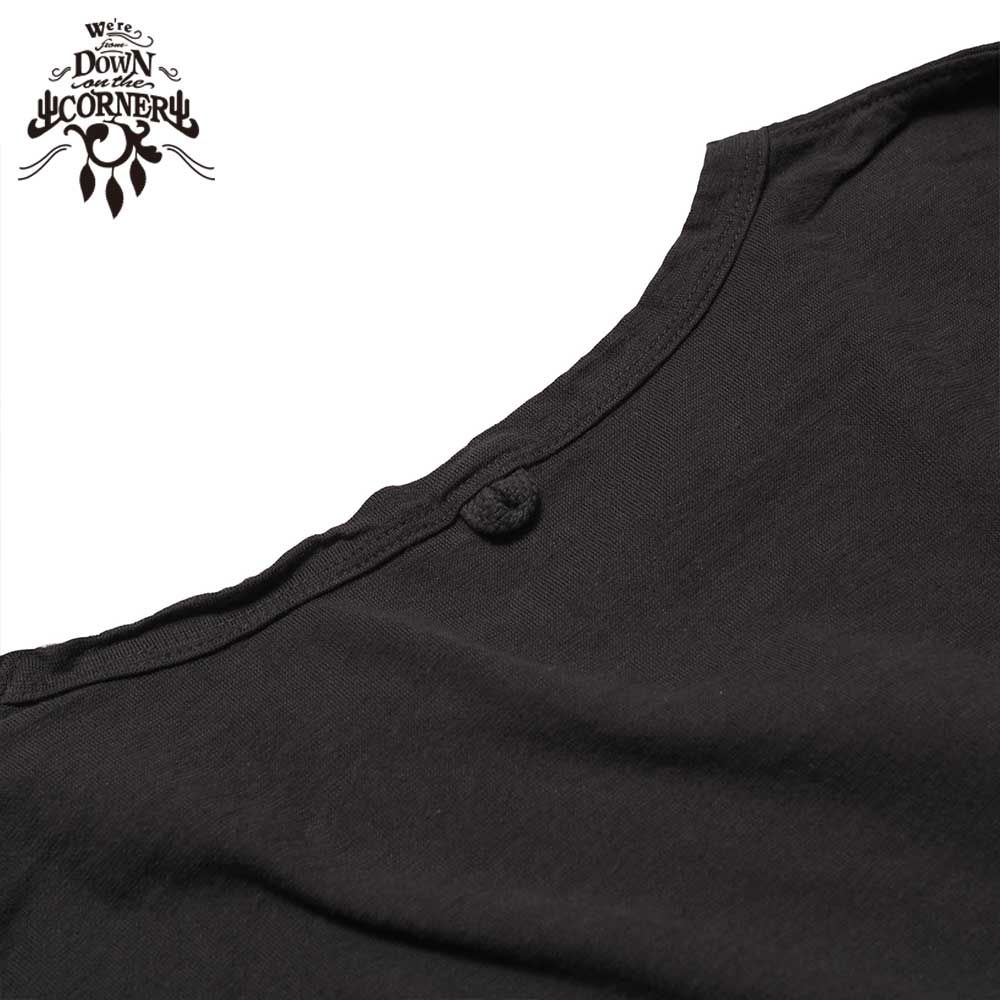 3/4 COTTON HEMP TEE SZ "MAD HOUSE" / CHARCOAL / DOWN ON THE CORNER  �����󥪥󥶥����ʡ�
