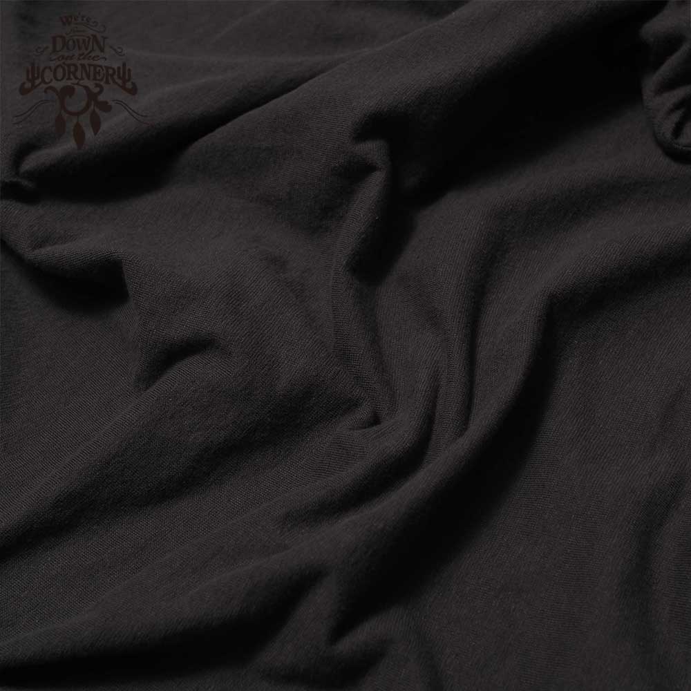 3/4 COTTON HEMP TEE SZ "MAD HOUSE" / CHARCOAL / DOWN ON THE CORNER  �����󥪥󥶥����ʡ�
