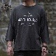 3/4 COTTON HEMP TEE SZ "MAD HOUSE" / CHARCOAL / DOWN ON THE CORNER  �����󥪥󥶥����ʡ�