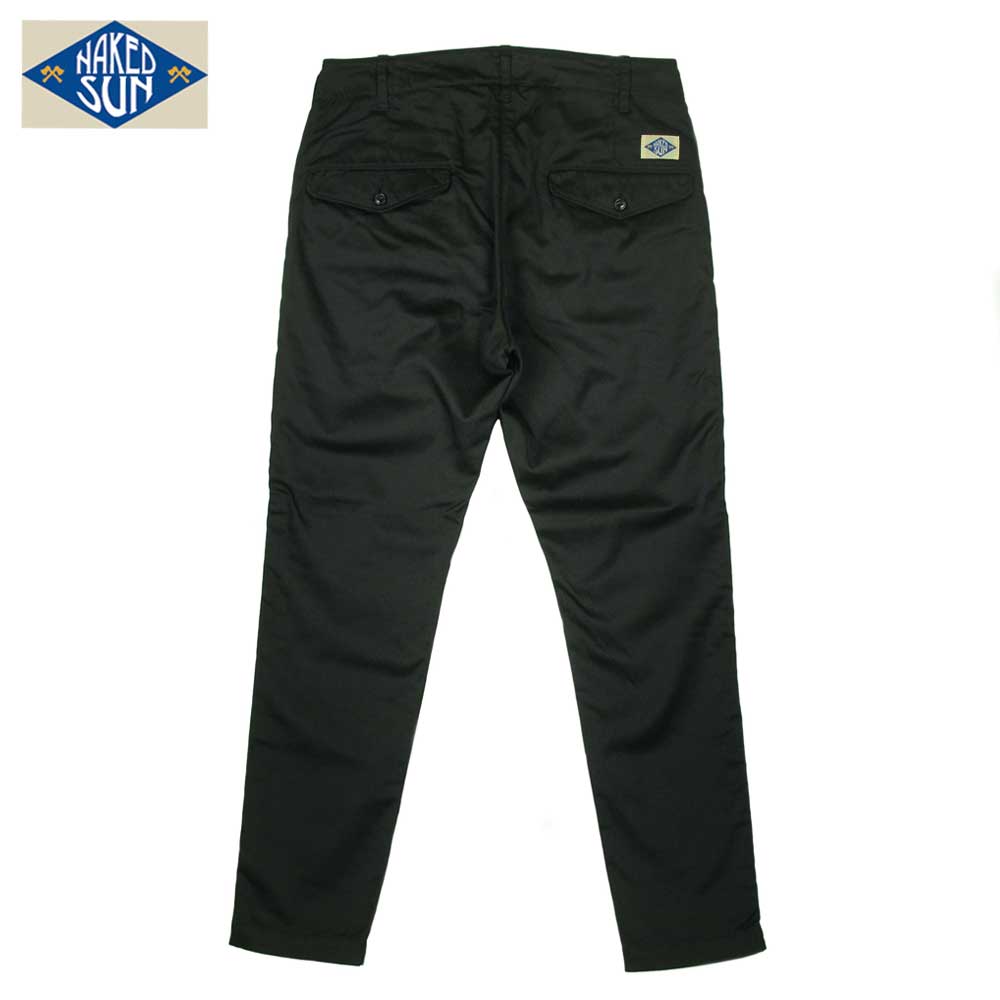 NAKED SUN GENERAL EDGED TROUSERS / BLACK