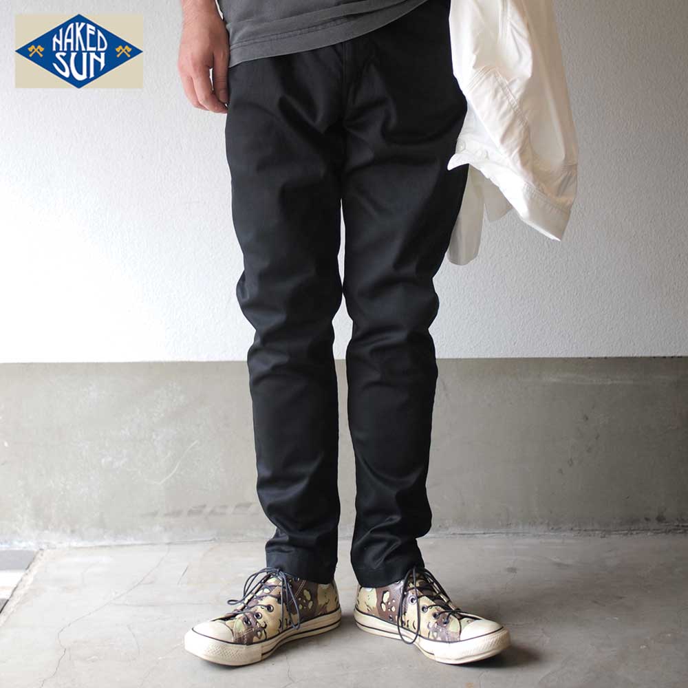 NAKED SUN GENERAL EDGED TROUSERS / BLACK