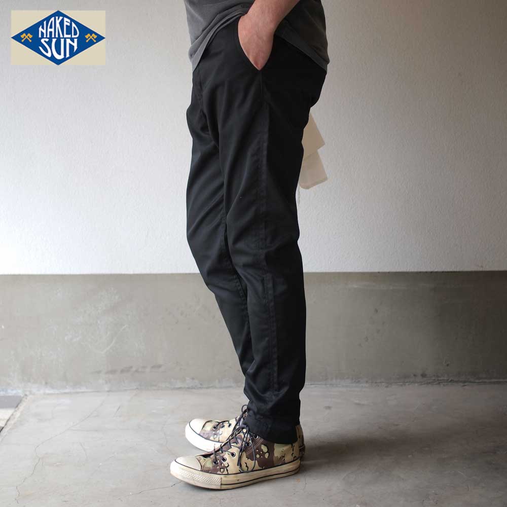 NAKED SUN GENERAL EDGED TROUSERS / BLACK