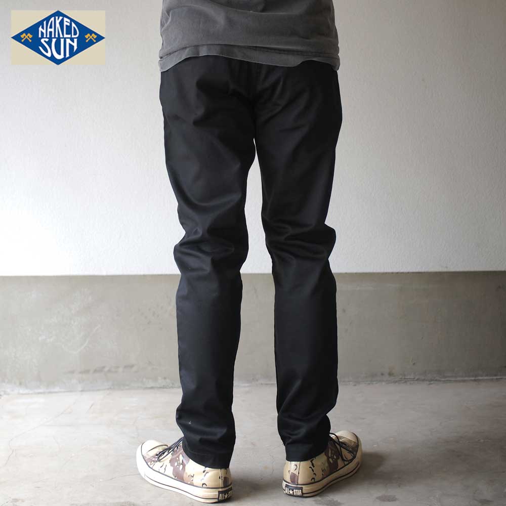 NAKED SUN GENERAL EDGED TROUSERS / BLACK