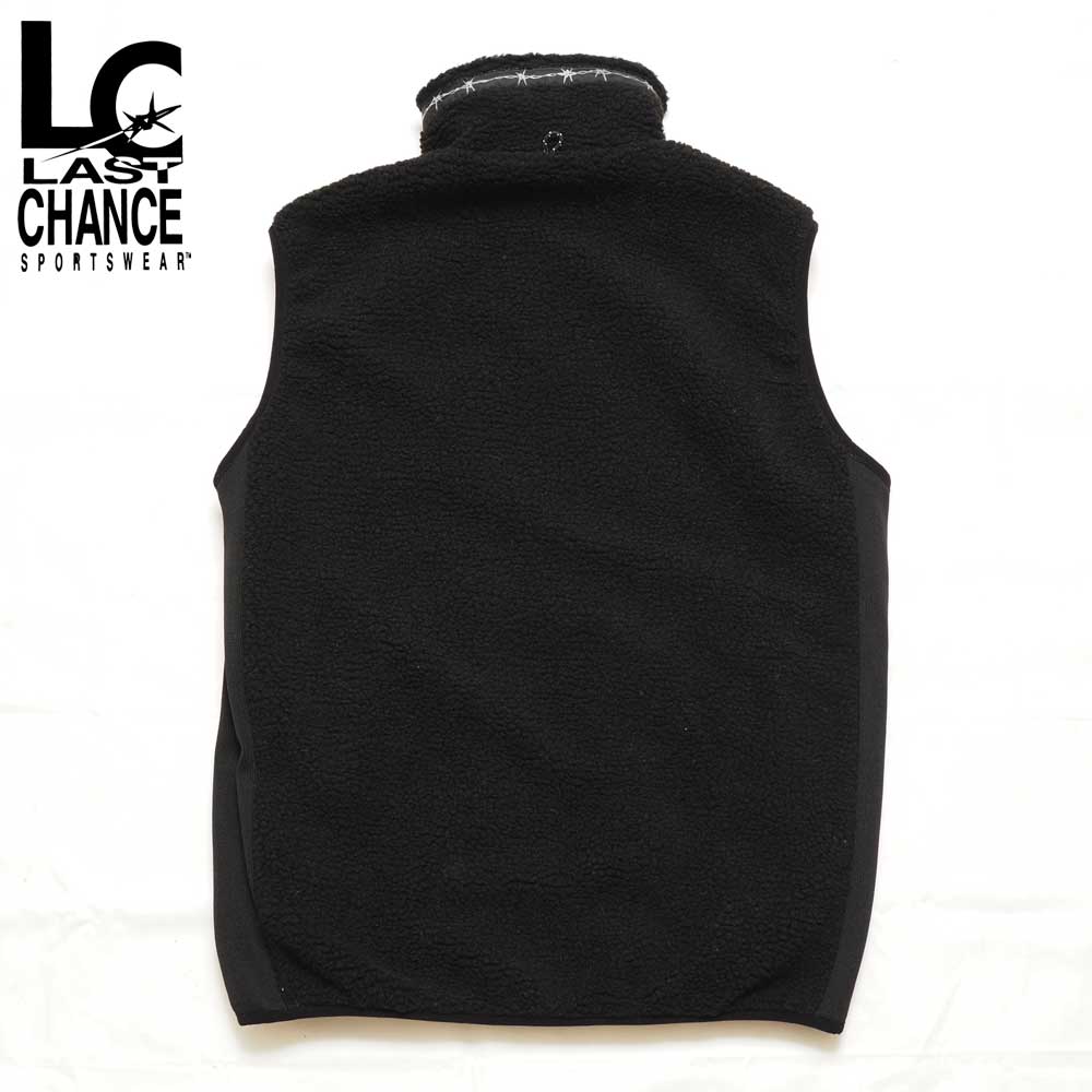 Last Chance �饹�ȥ���� RETRO BOA FULL ZIP VEST / BLACK