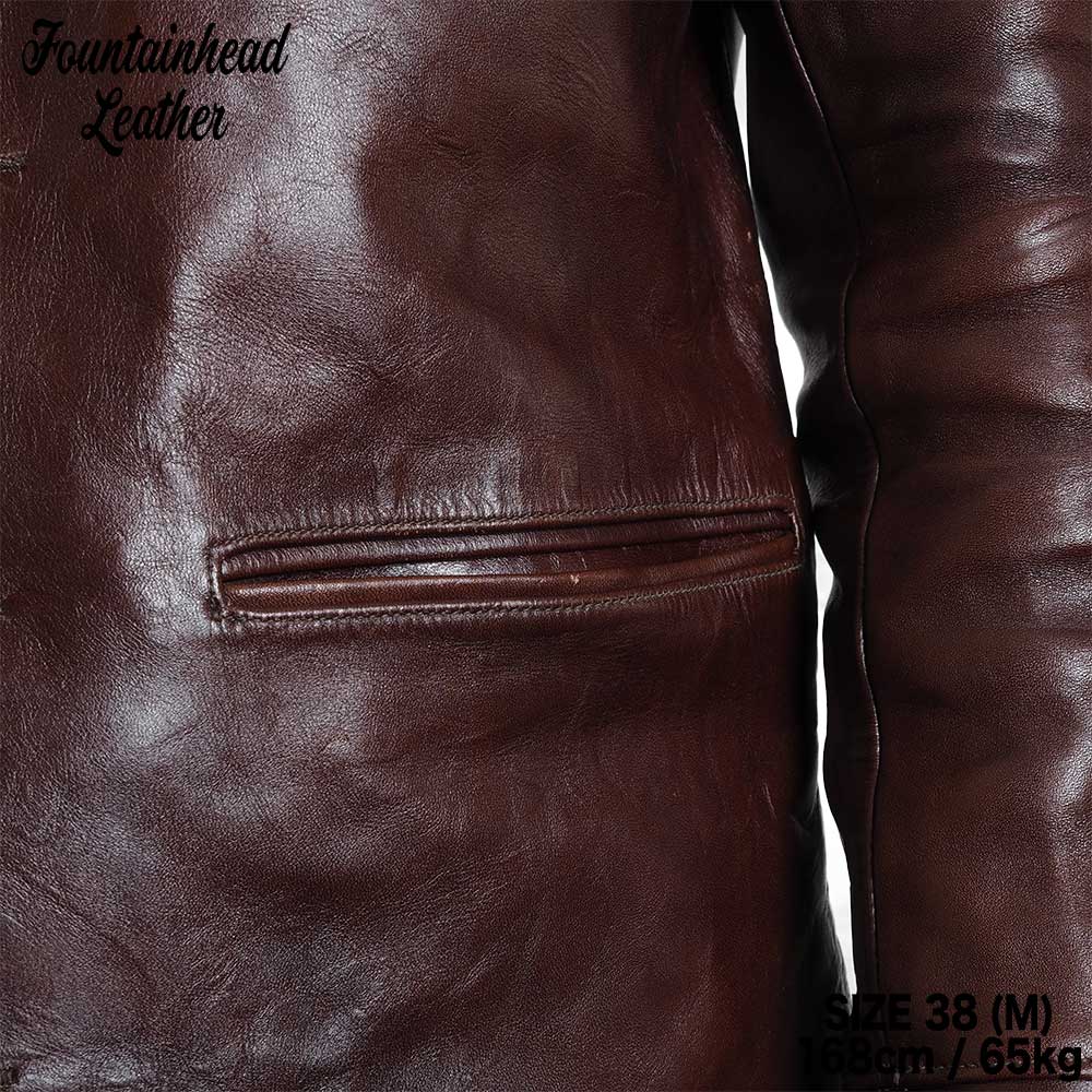 2025AWͽ/ MU (34-42) / BROWN /  FOUNTAINHEAD LEATHER եƥإåɥ쥶
