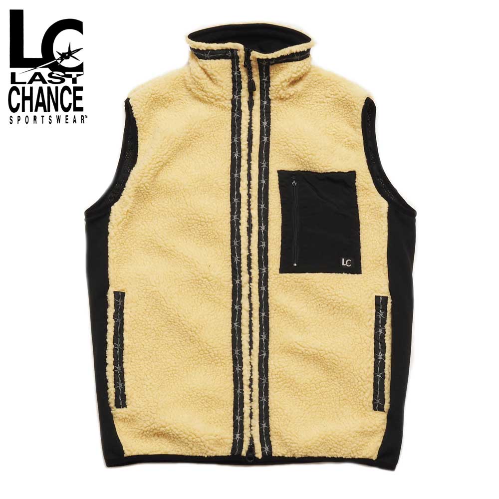Last Chance �饹�ȥ���� RETRO BOA FULL ZIP VEST / BEIGE
