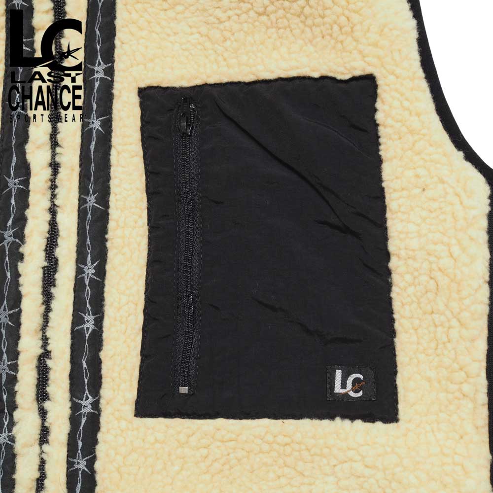 Last Chance �饹�ȥ���� RETRO BOA FULL ZIP VEST / BEIGE